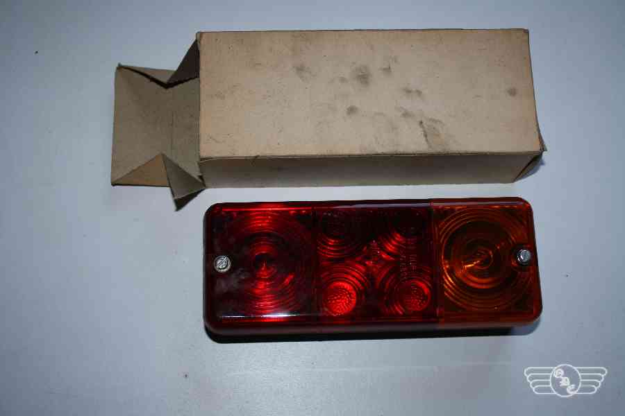 Dreikammerleuchte BBSL, eckig, NOS Dreikammerleuchte BBSL, eckig, NOS